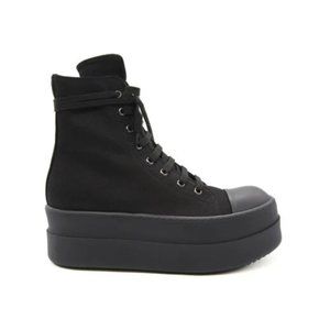 SZ36- Brandnew Rick owens double bumper ramones black